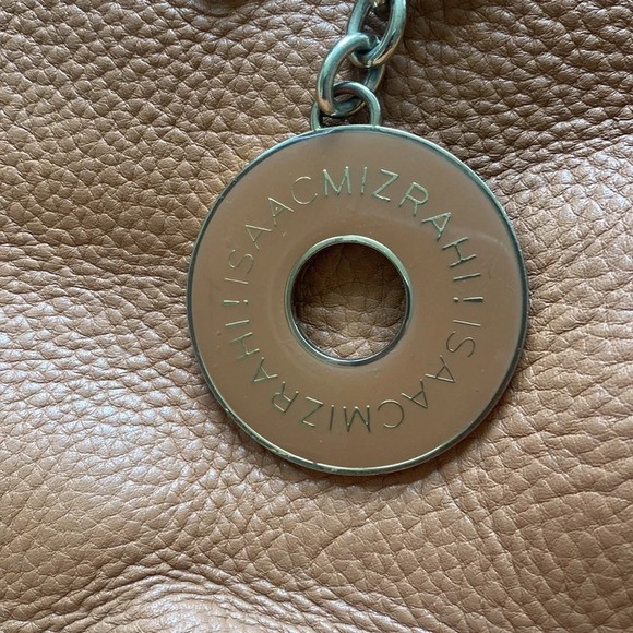 Isaac mizrah Tan pebble leather purse tote - Picture 11 of 11